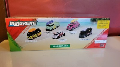Majorette Giftpack 5 Auto Volkswagen – Modelli Die-Cast Con Ruota Libera, Parti Apribili, Regalo Per Bambini
