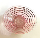 Anchor Hocking Pink Depression Glass Flat Bottom Bowl Candy Dish 7"