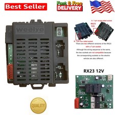 RX23 12V 7-Pin Control Box Receiver for Children's Ride-On Cars - Easy Install