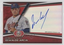 2012 Bowman Platinum Prospects Red Refractor 8/25 Oswaldo Arcia #AP-OA Auto 2t4