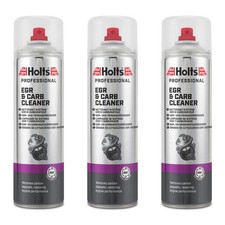 3 x Holts EGR Carb Cleaner 500ml Aerosol Intake Valve Cleaner Spray HMTN0201B