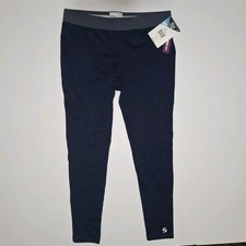Soffe 1124V Girl's M Capri Dri Leggings, Navy