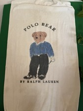 Vintage ralph lauren polo bear beach towel 5 Ft 7 In X 34 In.