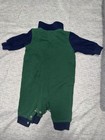 Ralph Lauren Colorblock Cotton Collared Coverall One-Piece Navy Green Yellow 3M — photo 2