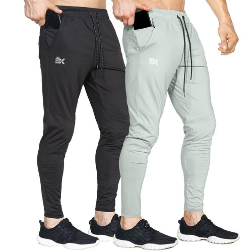 Mens Lightweight Running Gym Jogger Pants,Men's Workout Sweatpants Zip Pocket...