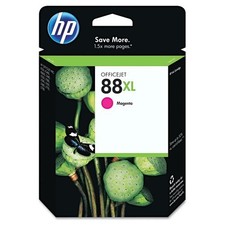 Lot of 3 Original HP 88XL High Capacity Ink Cartridge - C9392A Magenta