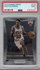 SCOTTIE PIPPEN 2012-13 PANINI PRIZM 1ST YEAR PRIZM #176 PSA 9 MINT BULLS HOF