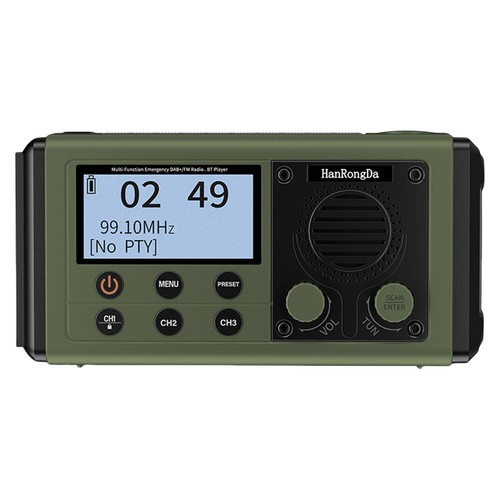 10000mAh Battery Operated Radio Solar/Hand Crank Charging for Outdoor Camping FR - Zdjęcie 10 z 14