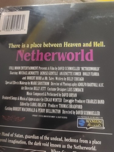 Netherworld Brand New SEALED LaserDisc RARE Horror Movie 1991 - Picture 3 of 12