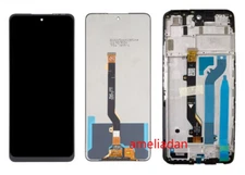 For Tecno Camon 17 Pro CG8 Touch Screen Digitizer & LCD Display & Frame Assembly