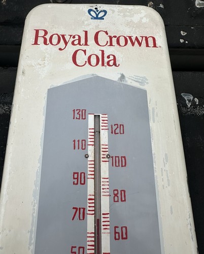 VTG 1950's Metal RC Royal Crown Cola Thermometer Sign 25 1/2in. x 9 3/4in. - Picture 10 of 15