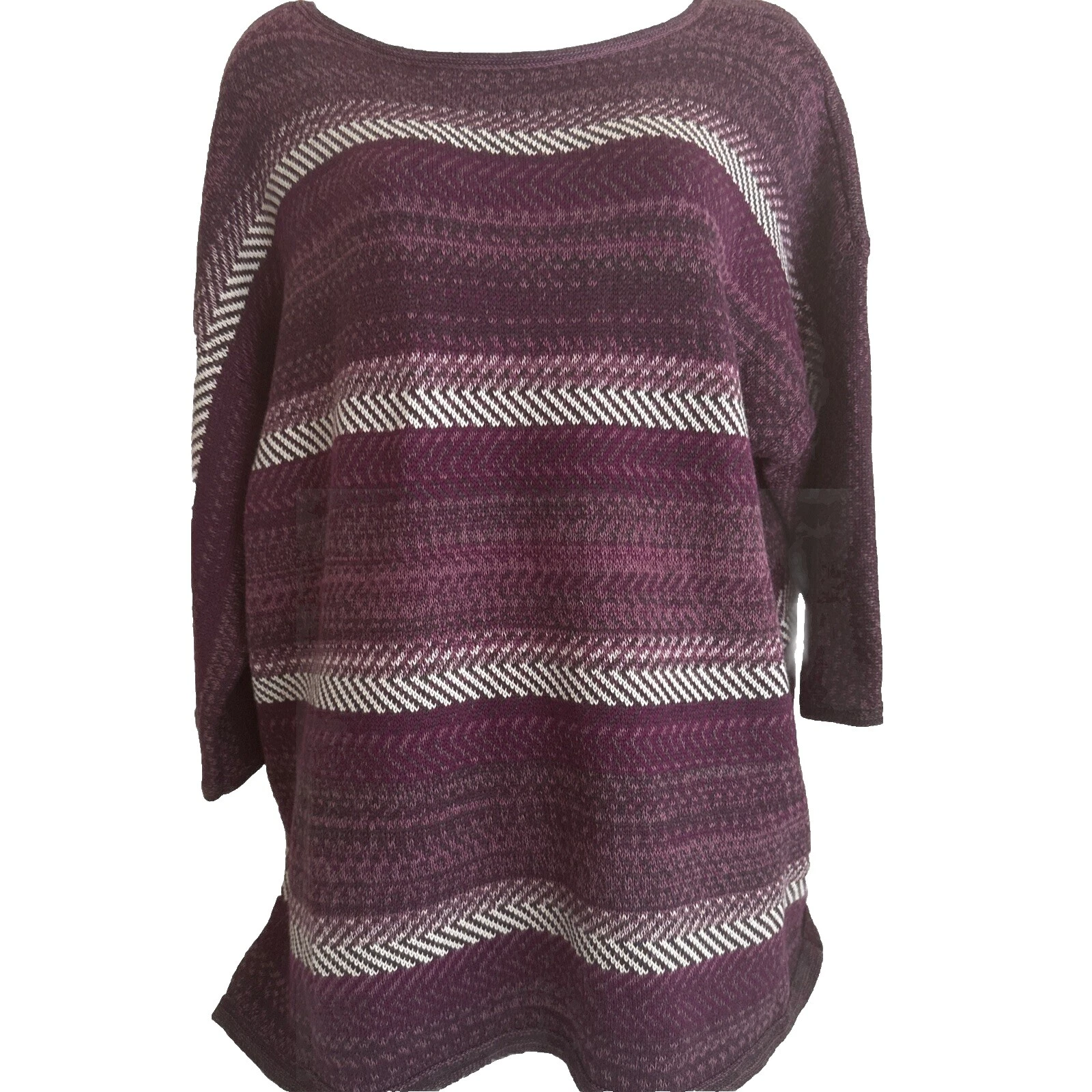 Suéteres De rayas Túnica Manga 3/4 para Mujer