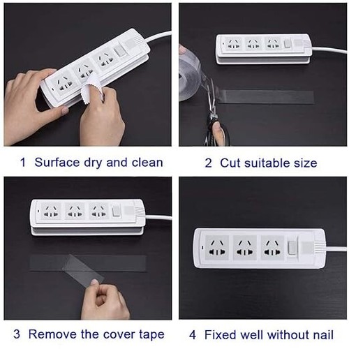 Nano Double Sided Tape,Multipurpose Removable Adhesive Transparent Grip Mounting - Picture 3 of 7