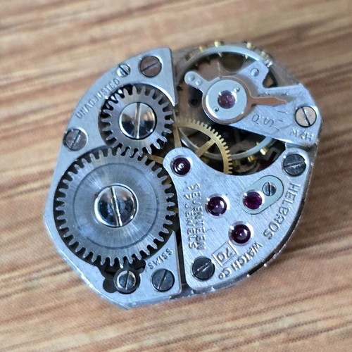 Helbros 17 Jewels 70 Vintage Swiss Mechanical Watch Movement 10 krgp Case WP2 - Bild 8 von 14