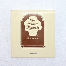 The Proud Popover Restaurant Vintage Advertising Matchbook - Unused