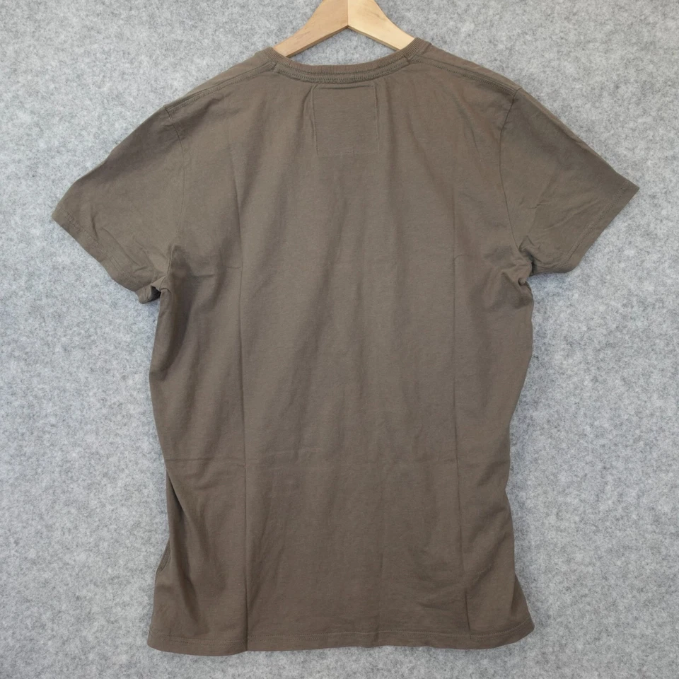 Camiseta Gráfica Retro Spellout Hombres Mediana Taupe SUPERDRY Neumáticos Logo Sanforizada Foto 2 de 4