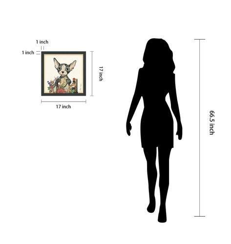 Empire Art Direct Sphynx Dimensional Collage Handmade by Alex Zeng Framed Gra... - Picture 9 of 9