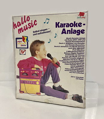 Euro play Hallo Musik Karaoke Anlage Originalverpackt