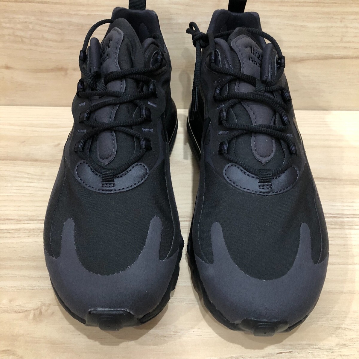 NEW! Mens Nike Air Max React 270 Triple Black CI3866-003 Running  display picture 1