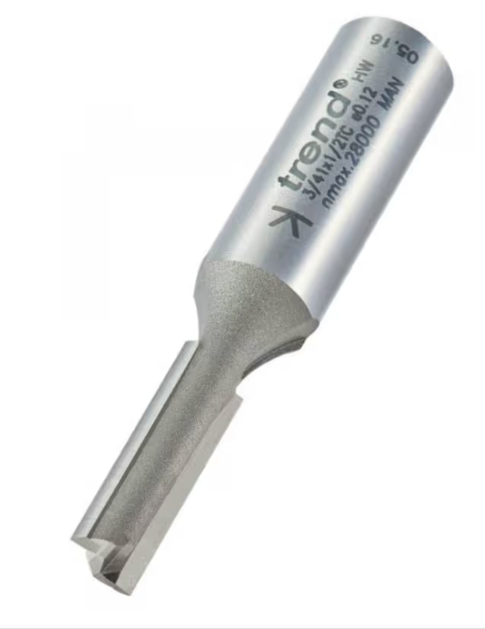 Trend  Router Cutter 3/4X1/2TC. 3/4"" Shank Two Flute Cut . Tungsten Carbide.