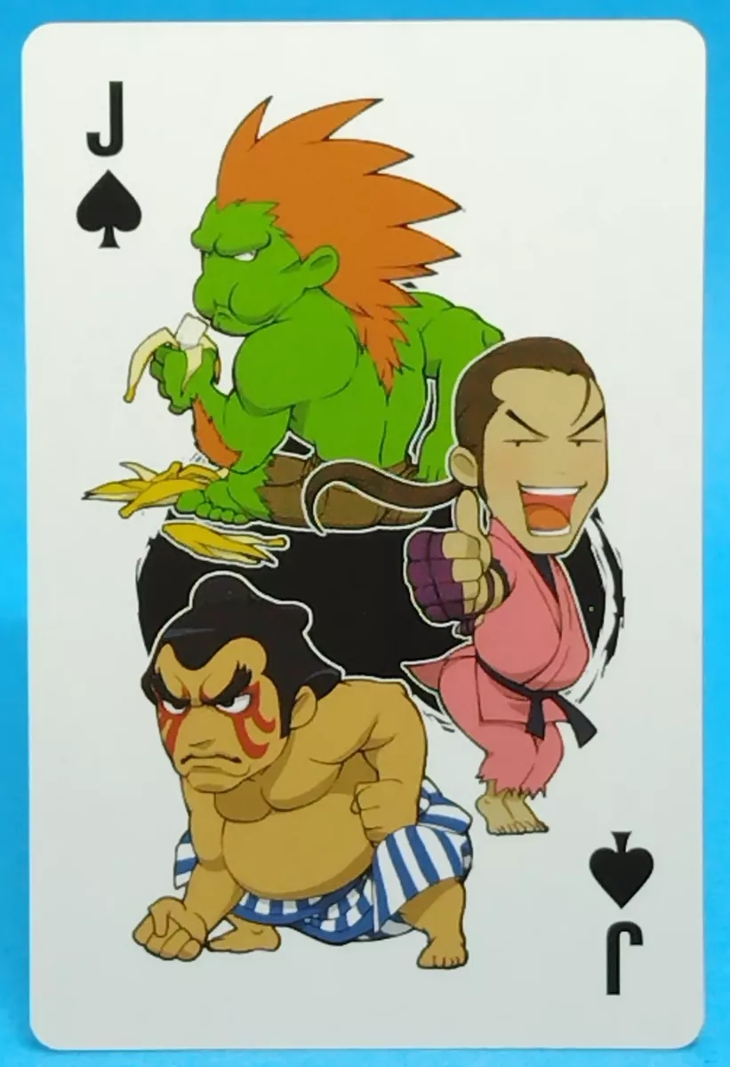 Blanka E.Honda Dan Super Street Fighter 4 Arcade Edition Playing Card Spade  J