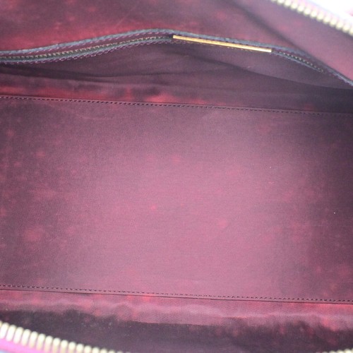 MUST DE CARTIER 2C Logo Hand Shoulder Bag Travel Leather Bordeaux GHW 09SJ282 - Picture 11 of 16