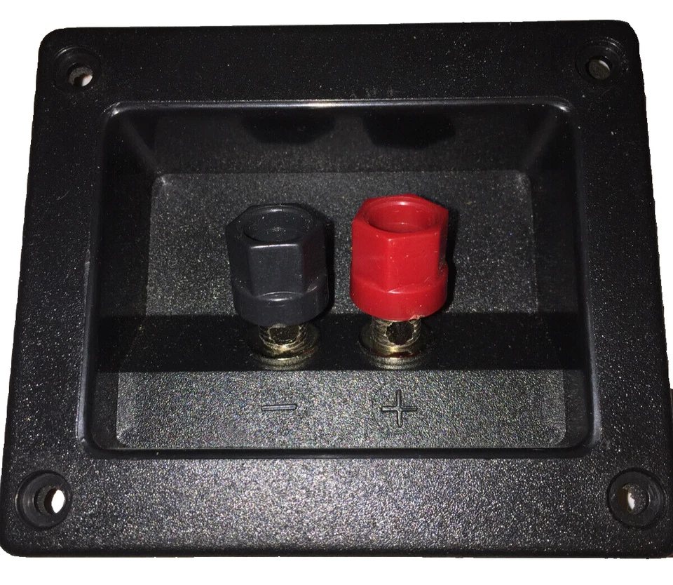 Speaker Box Terminals NEW w/ GASKETS  3 5/8 X 3.0" KICKER 10 Pack LOOK Oldschool - Image 3 of 4