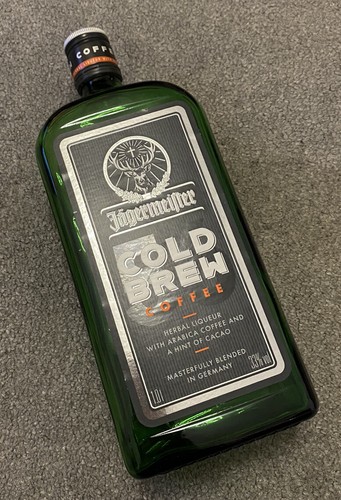 Jagermeister Cold Brew "Large" Display Bottle. Rare Bottle Perfect For Home Bar!
