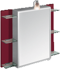 Lighted Mirrored Cabinet Bathroom Mirrors