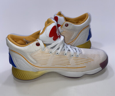 Adidas D Rose 10 X McDonalds Men's Size 7 Basketball Shoes White