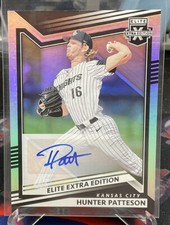 2022 Elite Extra Edition Hunter Patteson #145 Base Prospect Auto Royals
