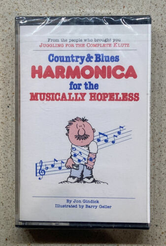 Country & Blues Harmonica for the Musically Hopeless Tape Cassette BRAND NEW