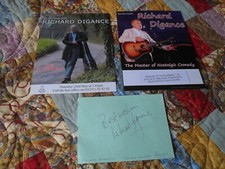 RICHARD DIGANCE AUTOGRAPH - signed autograph page + 2 different tour flyers