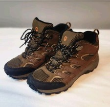 Merrell MOAB 2 Mid Brown Waterproof Lace Up Hiking Boot US 6.5M Boys MK261204
