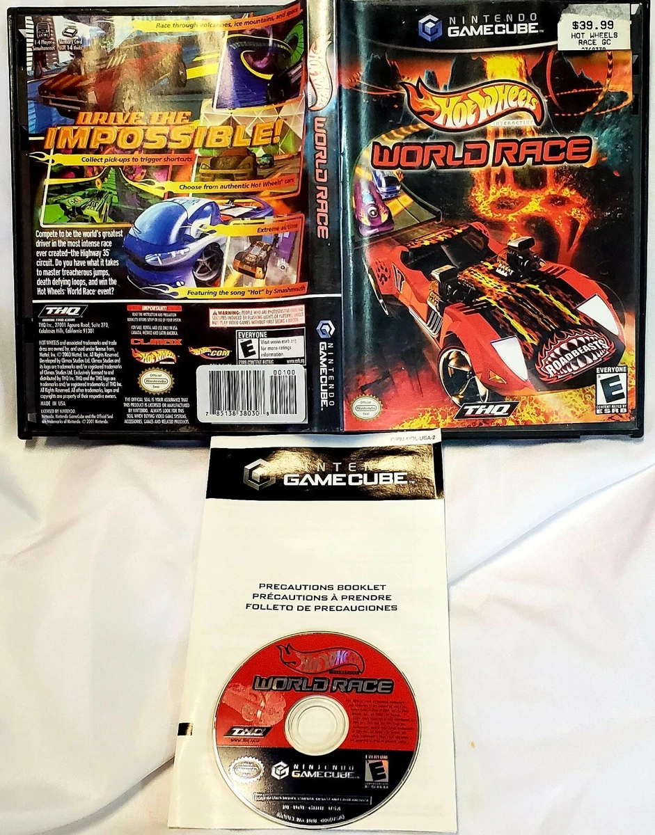 HOT WHEELS WORLD RACE NINTENDO GAMECUBE 2003 NO MANUAL SEE PICS