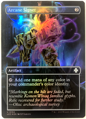 MTG Arcane Signet (Borderless Foil) Lost Caverns of Ixalan