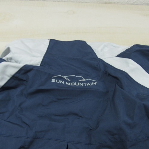 Sun Mountain Jacket Mens Large Blue Full Zip Rain Outdoor Golf Lightweight - Picture 17 of 21