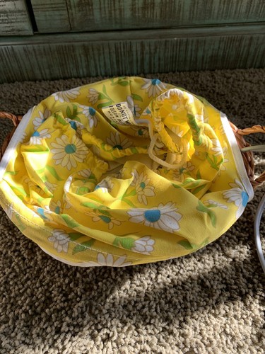 New Vintage Rare Norjac Mfg Electric Warm Basket W/ yellow and Floral Model RE33 - Picture 3 of 7
