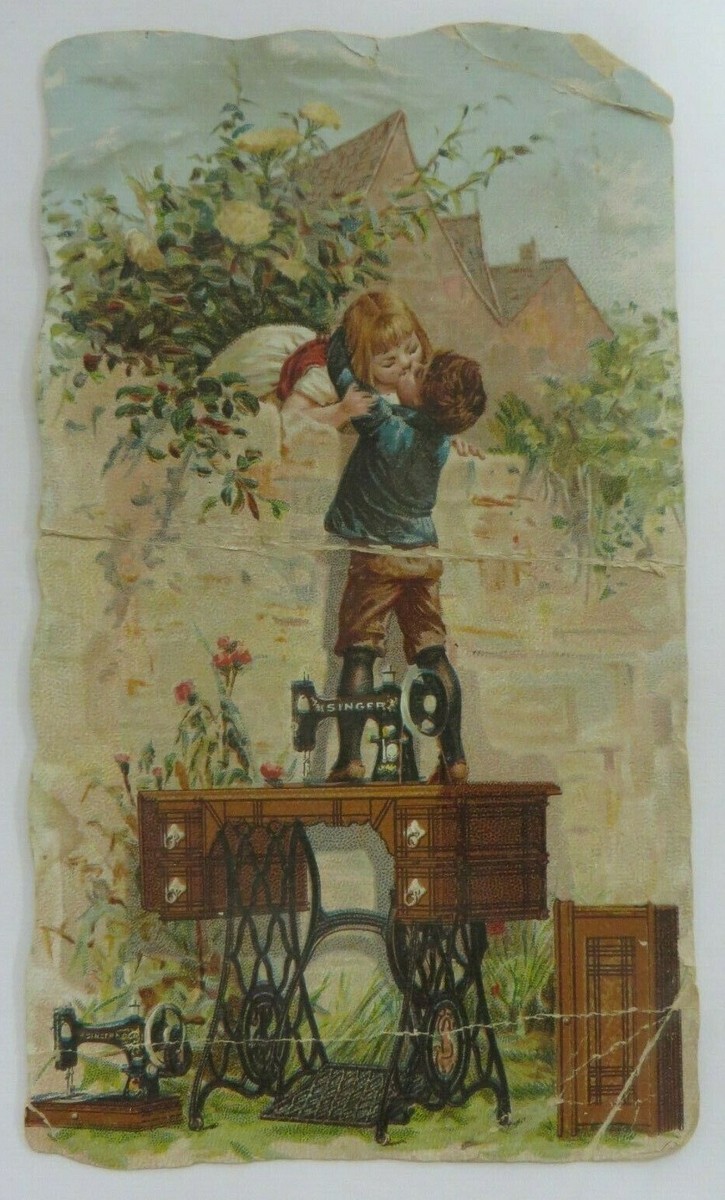アート・デザイン・音楽 TCC ADVERTISING COPY ANNUAL 2015,2016 Vintage Victorian SINGER SEWING MACHINE Trade Card Advertising