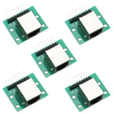 5Pcs RJ45 Network Port Adapter8-pin Breakout Board Kit with PCB Board and Pin...