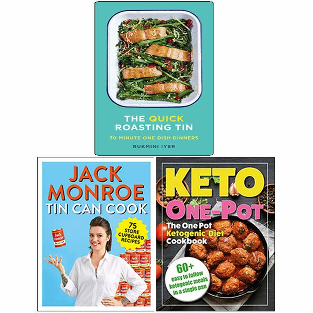 The Quick Roasting, Tin Can, The One Pot Ketogenic 3 Books Collection Set NEW