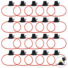 20 PCS 14 Gauge Blade Type Inline Fuse Holder for Mini Size ATM APM Blade Fuse A