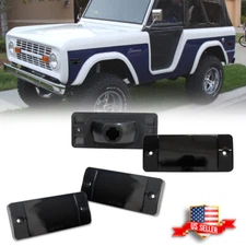 4x Smoke Front Rear Side Marker Lights For 70-77 Ford Bronco 69-72 Ford F-SERIES