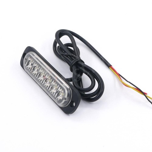 Luz estroboscópica de advertencia de peligro baliza de emergencia flash blanco de 12 V/24 V para automóvil 6 LED - Imagen 4 de 11