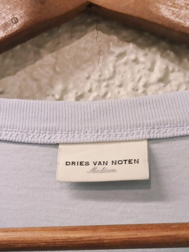 DRIES VAN NOTEN OVERSIZED COTTON T-SHIRT in BLUE size MEDIUM New ! - Picture 3 of 10