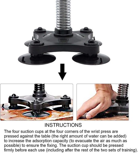 Forearm Trainer Wrist Fitness Workout home gym Arm Wrestling Hand Gripper - Picture 8 of 11