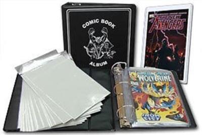 BCW Comic Book Starter Kit - Album +Binder Pages + Bags + Topload