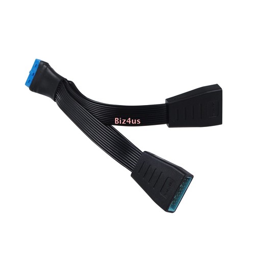 19Pin/20Pin USB 3.0 Extension Cable 15CM Motherboard USB Splitter Flat Cable - Picture 15 of 19