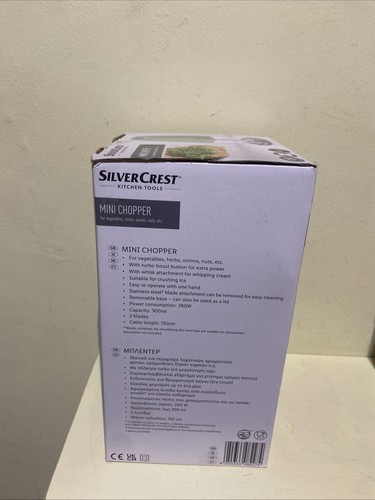 Silvercrest 300ml Mini Chopper 260W - Orange, Grey or Mint Green - Picture 3 of 10