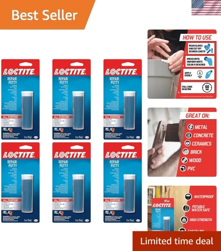 Fast-Setting Epoxy Putty 2 oz Stick - Reliable 6-Pack for Handyman Jobs